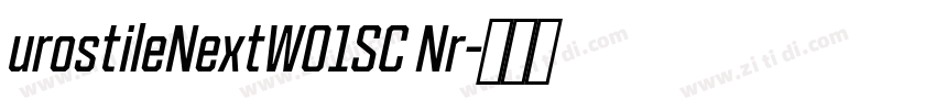 urostileNextW01SC Nr字体转换